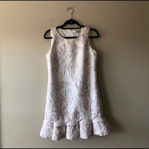 Badgley Mischka sleeveless ruffle hem dress